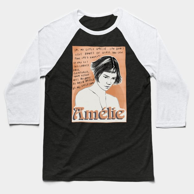Amelie by little miss Baseball T-Shirt by sandimarshel